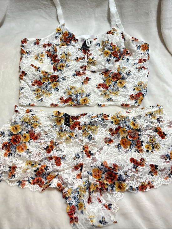 torrid Other - Torrid Floral Lace Bralette & Cheeky Panty Set Size 3 Plus Size NWT